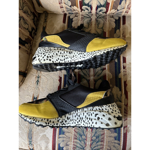 Steve Madden Boomer Snakeskin Black Multi Rare Platform Sneakers Women 8… - Picture 3 of 8